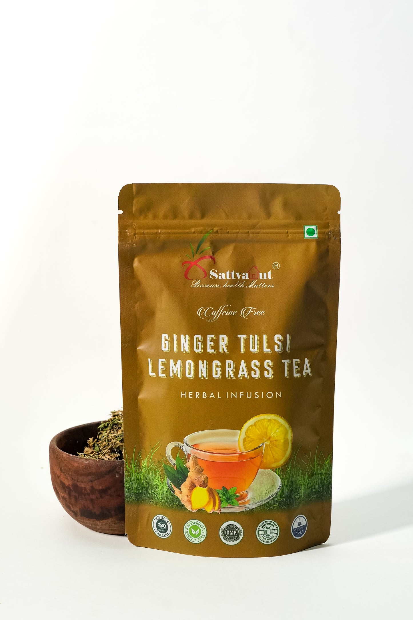 GINGER TULSI LEMONGRASS TEA