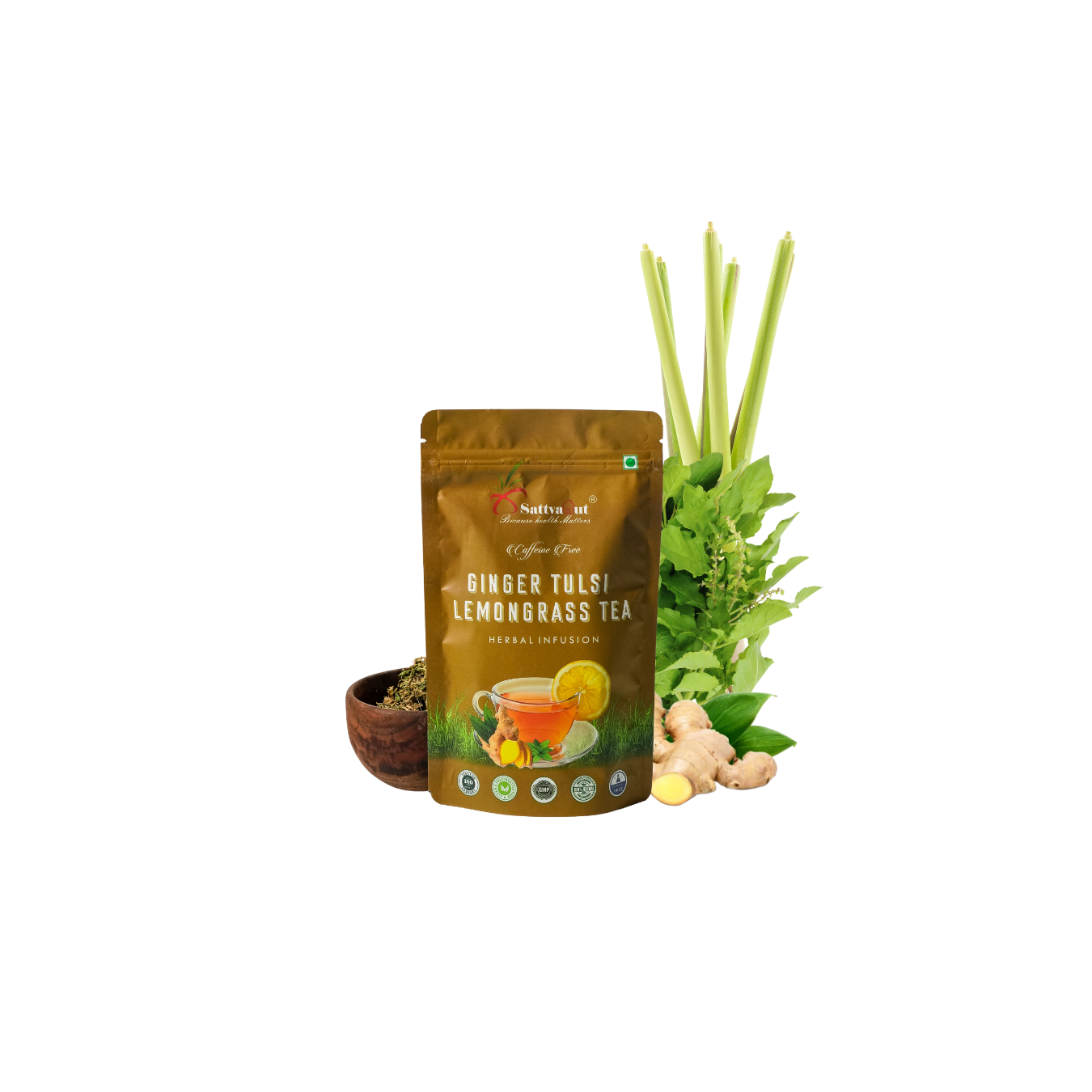 GINGER TULSI LEMONGRASS TEA