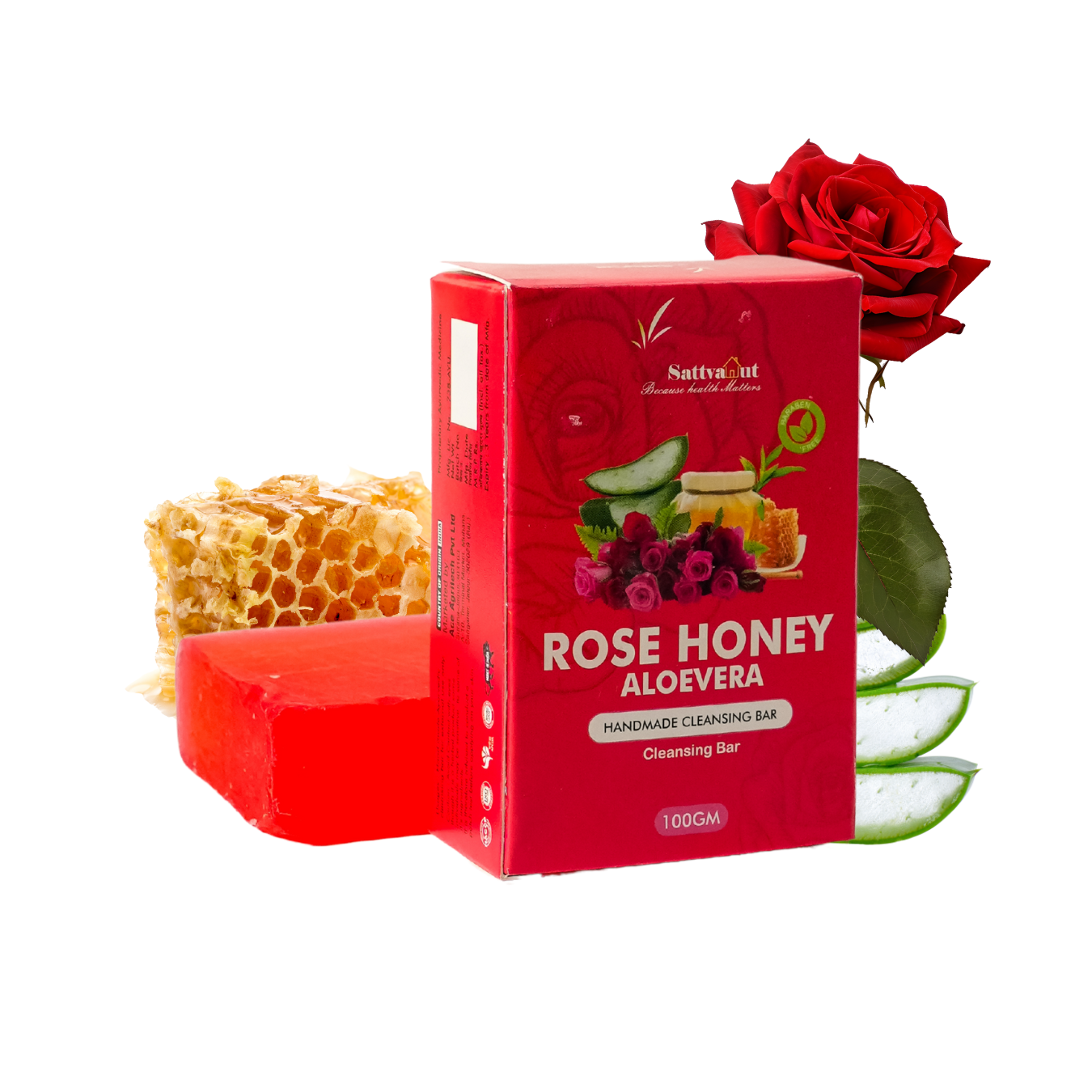 ROSE HONEY ALOVERA SOAP