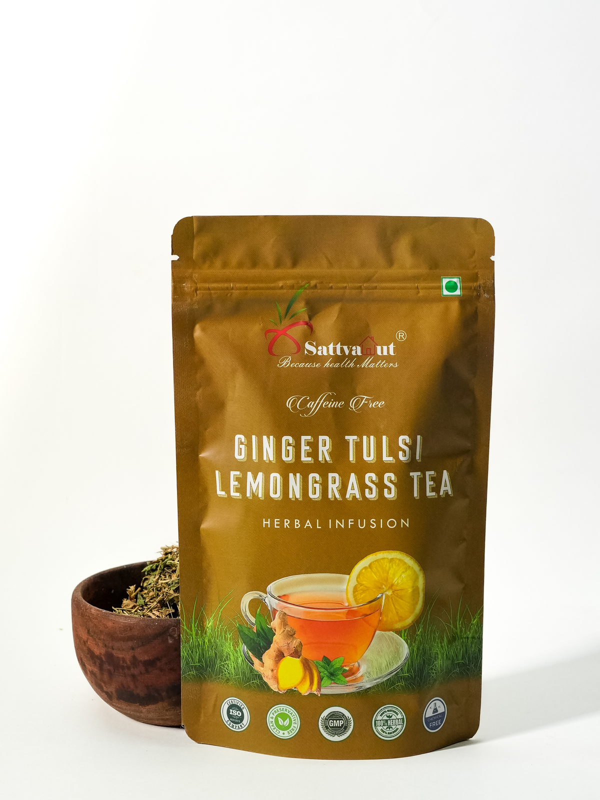 GINGER TULSI LEMONGRASS TEA